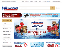 Tablet Screenshot of nationalpumpsupply.com